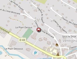 Carte de Agence Postale Communale à Ventron