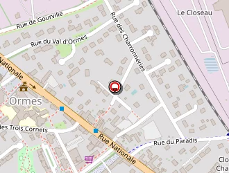 Carte de La Poste à Ormes