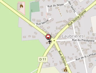 Carte de Circuit De Randonnée à Laubrières