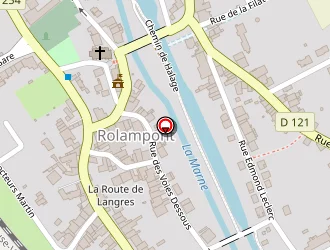 Carte de La Tuffière à Rolampont