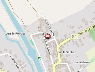 Carte de La Poste à Rolampont