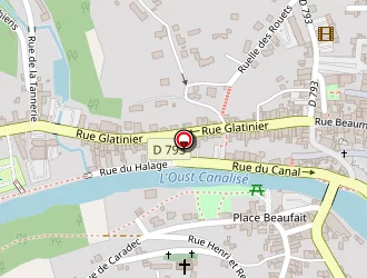 Carte de La Sarrazine à Josselin