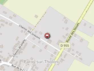 Carte de Gravons (earl) à Paroy-sur-tholon