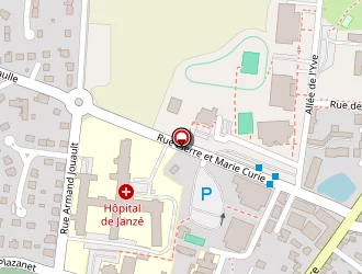 Carte de Hôpital Local à Janzé