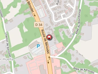 Carte de Trabéco à Quimper