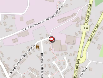 Carte de Centre Communal D Action Sociale à Brûlon