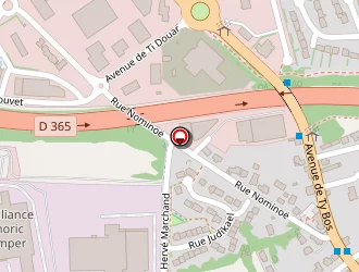 Carte de La Légumière à Quimper