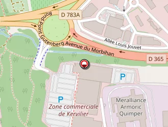 Carte de Literie Valentin à Quimper