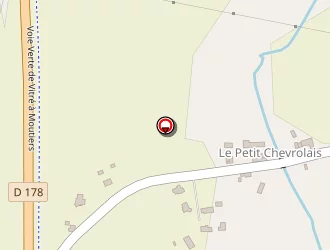 Carte de Célard à Moutiers