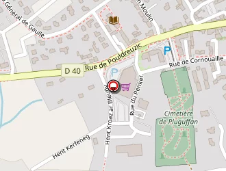 Carte de Peugeot Pluguffan Auto à Pluguffan