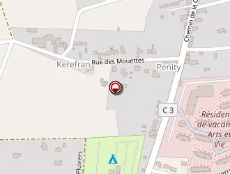 Carte de Camping De La Corniche à Plozévet