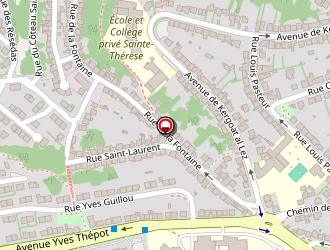 Carte de Lycee Yves Thepot à Quimper