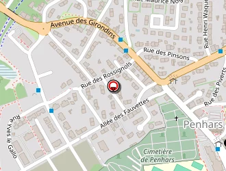 Carte de Le Fournil De Penhars à Quimper