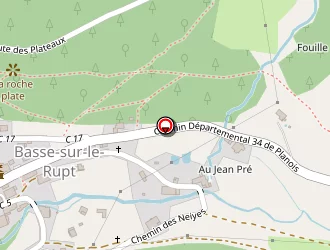 Carte de Atelier De Planois à Basse-sur-le-rupt