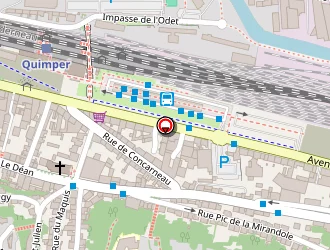 Carte de Top Garage Agb à Quimper