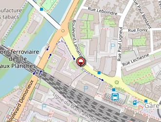 Carte de Stao Pl à Mans (le)