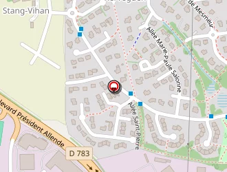 Carte de Eclairage En Couleurs à Quimper