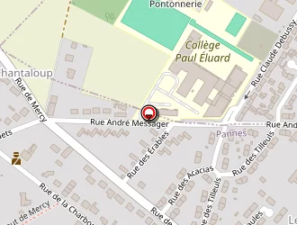 Carte de Salle De Mercy à Pannes