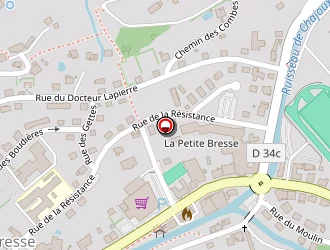 Carte de Chalet Des Roches à Bresse (la)