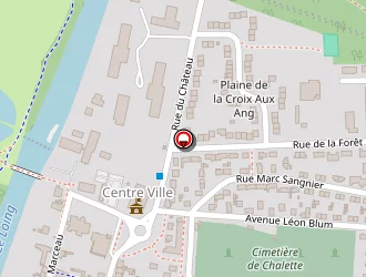 Carte de Plateau Sportif Kennedy à Châlette-sur-loing