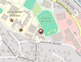 Carte de Lycee André Malraux à Remiremont