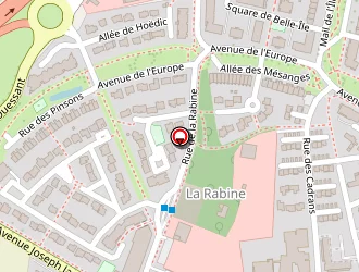 Carte de Motel Annick à Bruz