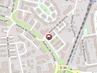 Carte de Huchet Jérémie à Bruz