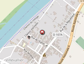 Carte de Cfa Des Mfr Bourgogne à Villevallier