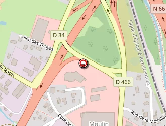 Carte de Intermarché Super à Saint-nabord