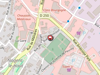 Carte de Forges Beligné à Nogent