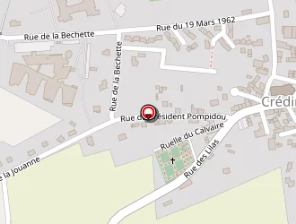 Carte de Maison De Retraite à Crédin