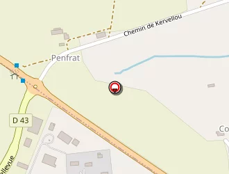 Carte de Croix Blanche à Gourlizon