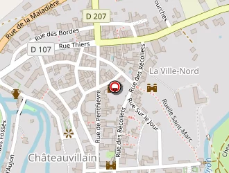 Carte de La Poste à Châteauvillain