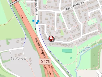 Carte de Les Reflets Du Vignoble à Vern-sur-seiche