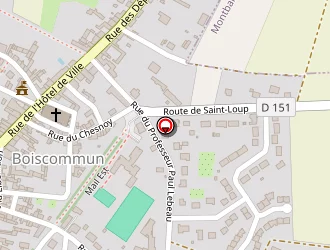 Carte de Terrain De Tennis à Boiscommun