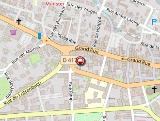 Carte de Auto-moto Ecole Ceca à Munster