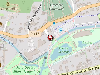 Carte de Piscine Centre Nautique à Munster