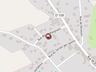 Carte de Centre De Loisirs Le Chalet à Guiscriff