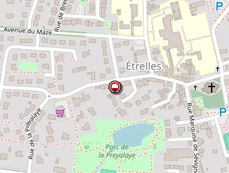 Carte de L'ecu à Étrelles