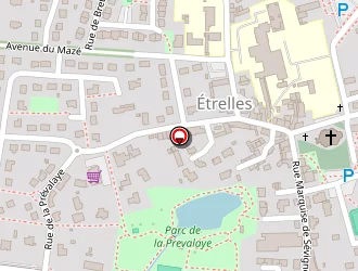 Carte de Coccimarket Poulouin à Étrelles