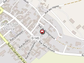 Carte de Saint Vincent à Loches-sur-ource