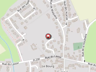 Carte de Mazelle Virginie à Aigné