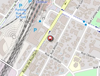 Carte de Colmar Hôtel à Colmar