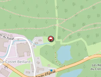 Carte de Crouvezier Développement à Gérardmer