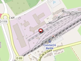 Carte de Circuit De Randonnée à Beillé