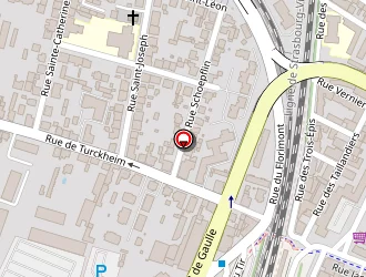 Carte de Shop Coiffure à Colmar