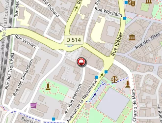 Carte de Prefecture Du Haut Rhin à Colmar