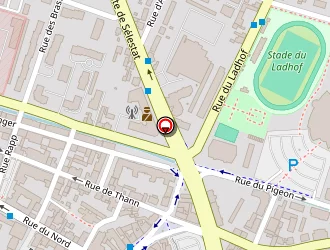 Carte de Gymnase Du Ladhof à Colmar