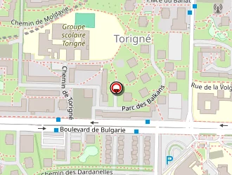 Carte de Torign Coiffure à Rennes