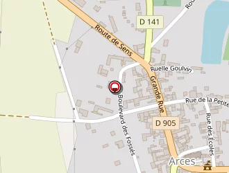 Carte de El Hiouli Ilham à Arces-dilo